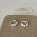 Bow Rhinestone Hoop Earrings - DippedShop Wholesale - #3235