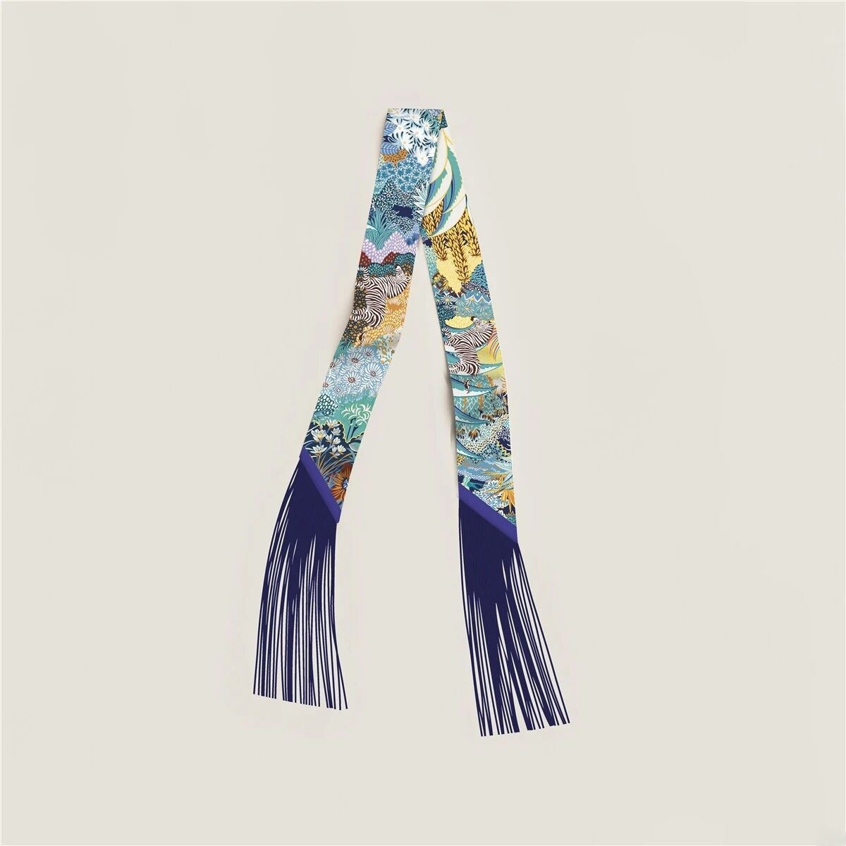 Color Block Silk Scarf - DippedShop Wholesale - #0931