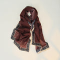 Chic Color Block Polka Dots Silk Scarf 6W6NSI256