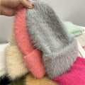 Fluffy Faux Fur Beanie - DippedShop Wholesale - #5203