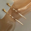 Baroque Pearl Dangle Earrings - DippedShop Wholesale - #8291