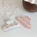 Rhinestone Heart Hair Claw - DippedShop Wholesale - #9651