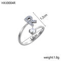 Simple Gold Plated Rhinestone - DippedShop Wholesale - #4931