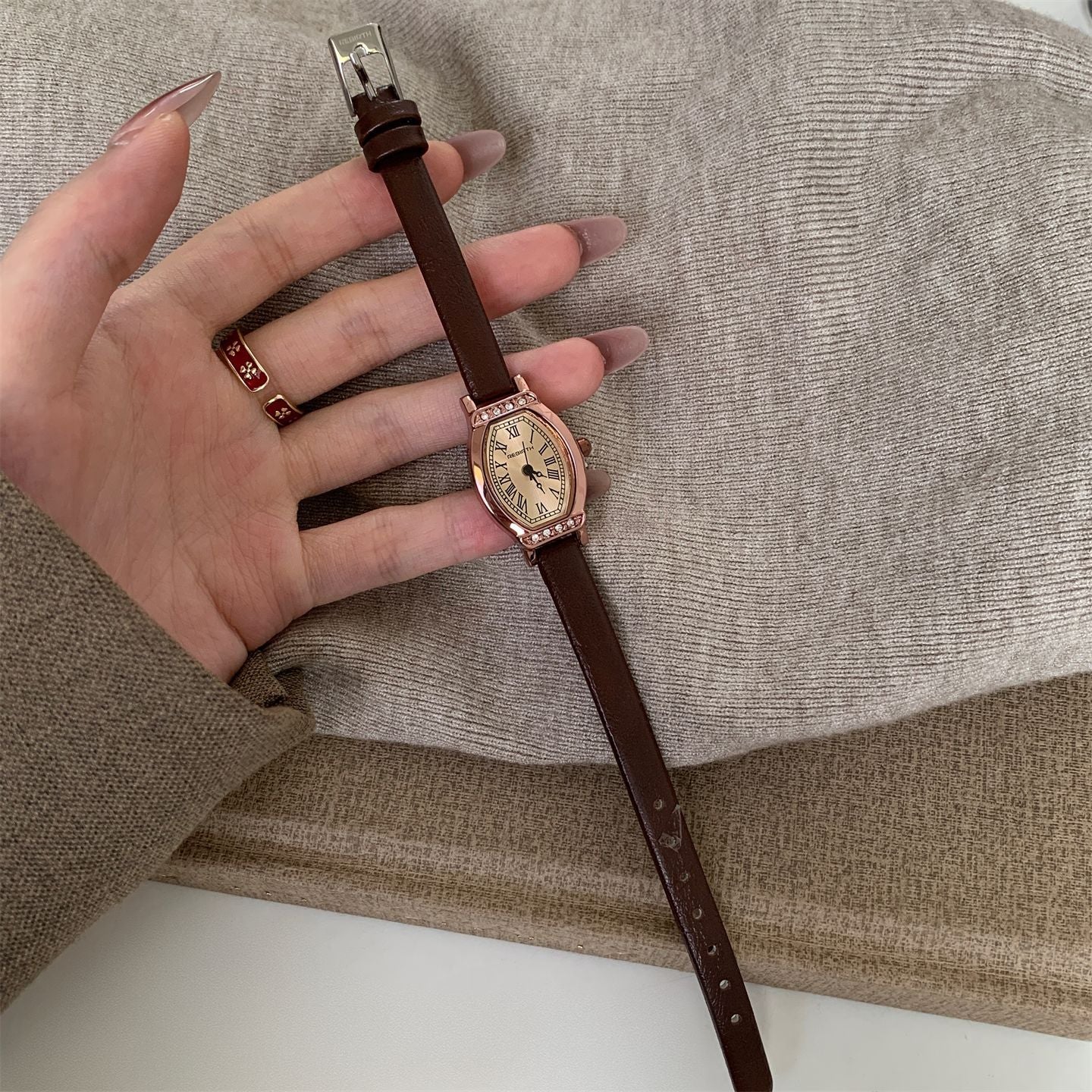 Minimalist Hexagon Leather Watch - DippedShop Wholesale - #1667
