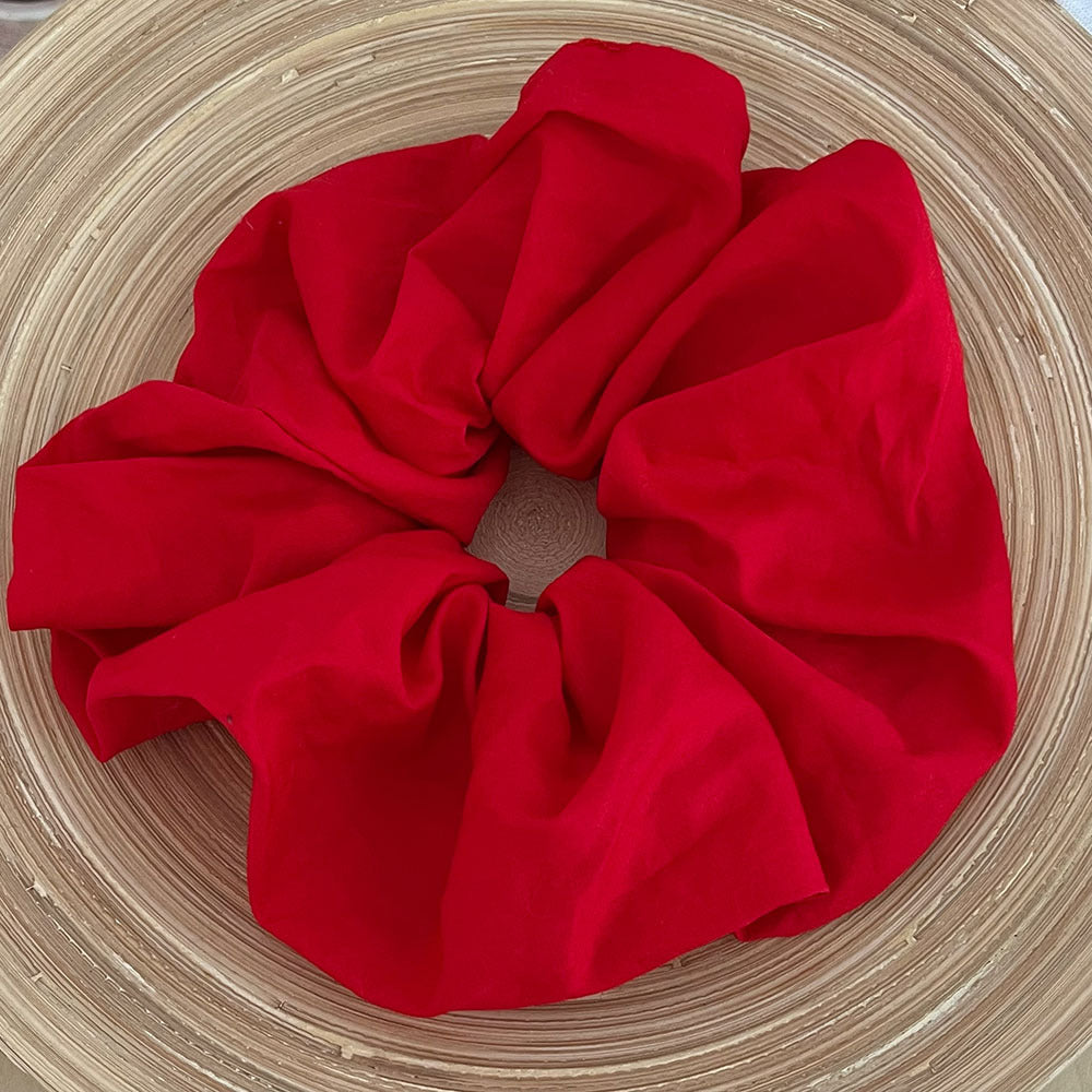 Pure Color Oversized Cotton Scrunchie 6W6HSR460