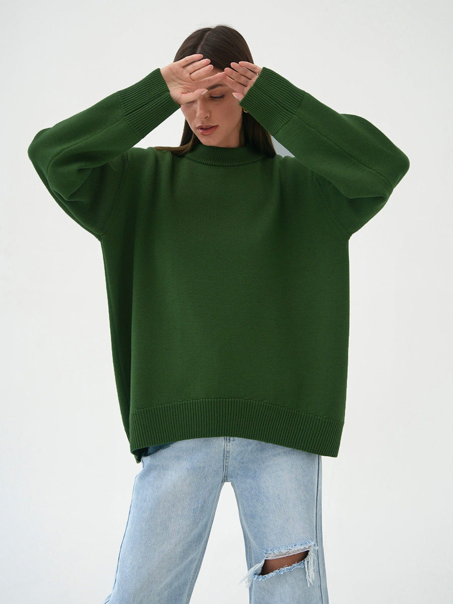 Solid Loose Sweater - DippedShop Wholesale - #3667
