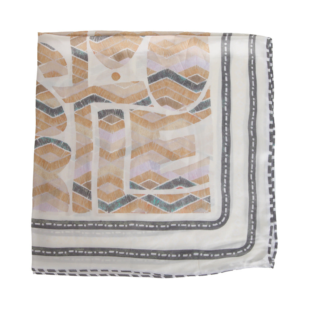 Vintage Cashew Print Square Silk Scarf 6W6NSI179