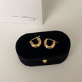 Hollow Thick Hoop Earrings - DippedShop Wholesale - #2755
