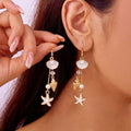 Shell Tassel Drop Earrings - DippedShop Wholesale - #3843