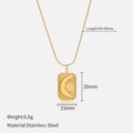 Chic Gold Plated Moon Pendant Choker Necklace 6W6JNC629