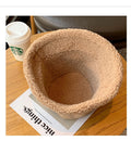 Trendy Reversible Faux Fur Suede Bucket Hat 6W6HAT537