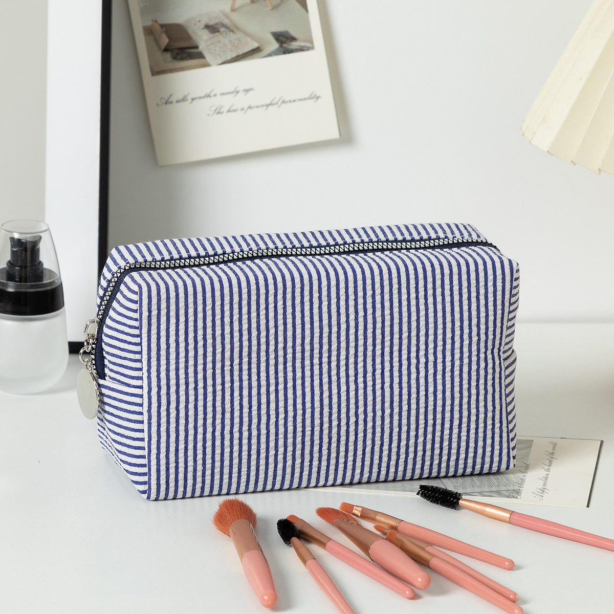 Color Block Cosmetic Bag - DippedShop Wholesale - #9219