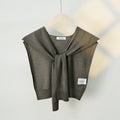 Casual Solid Color Sweater Knit Shawl Wrap 6W6NSC61