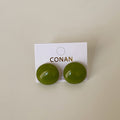 Enamel Square Stud Earrings - DippedShop Wholesale - #3331