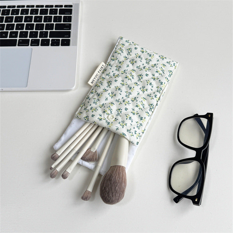 Floral Quilted Cosmetic Bag - DippedShop Wholesale - #5107