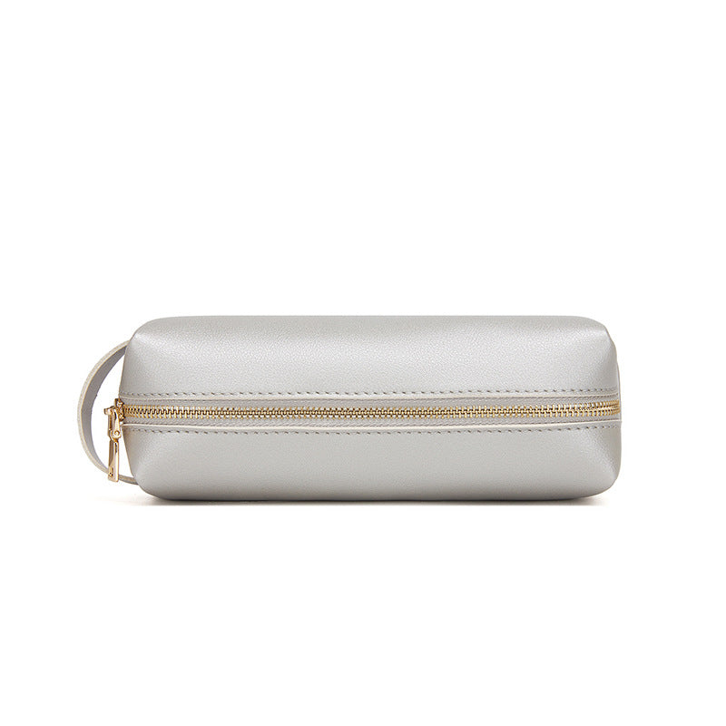Minimalist Large Capacity PU Pencil Case with Handle 6S10BOB1055