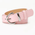Minimalist Solid Color Skinny PU Leather Belt MK2LEEP6W6JBT46