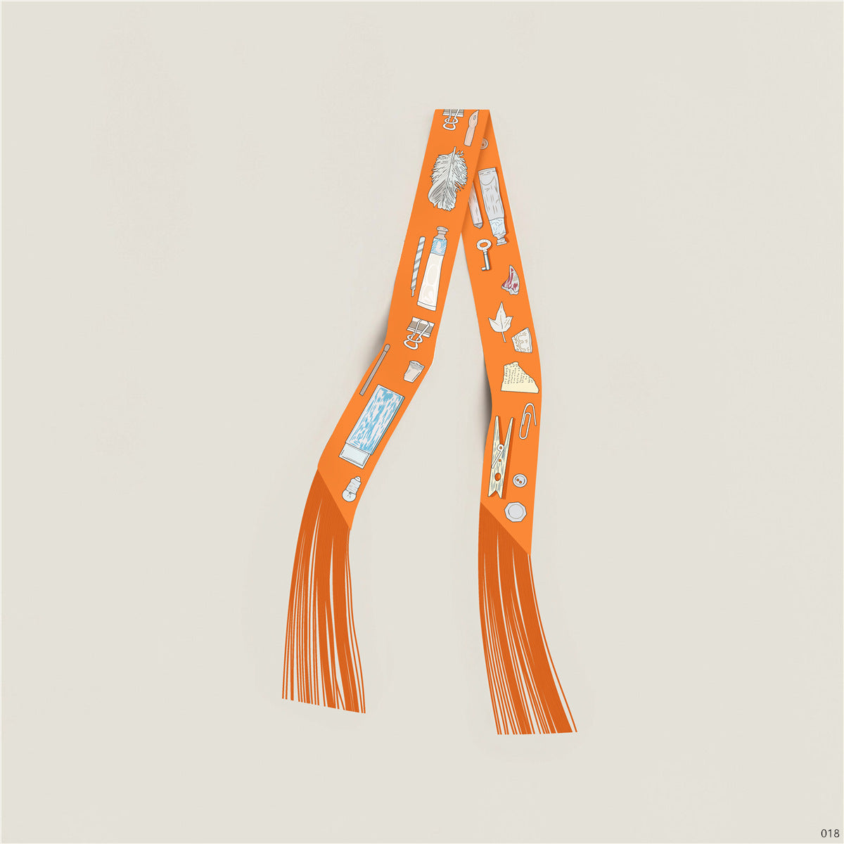 Tassel Silk Scarf - DippedShop Wholesale - #7203