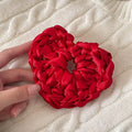 Minimalist Solid Color Stain Floral Scrunchies 6W6HSR506