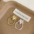 Gold Plated Heart Fidget Ring - DippedShop Wholesale - #9507