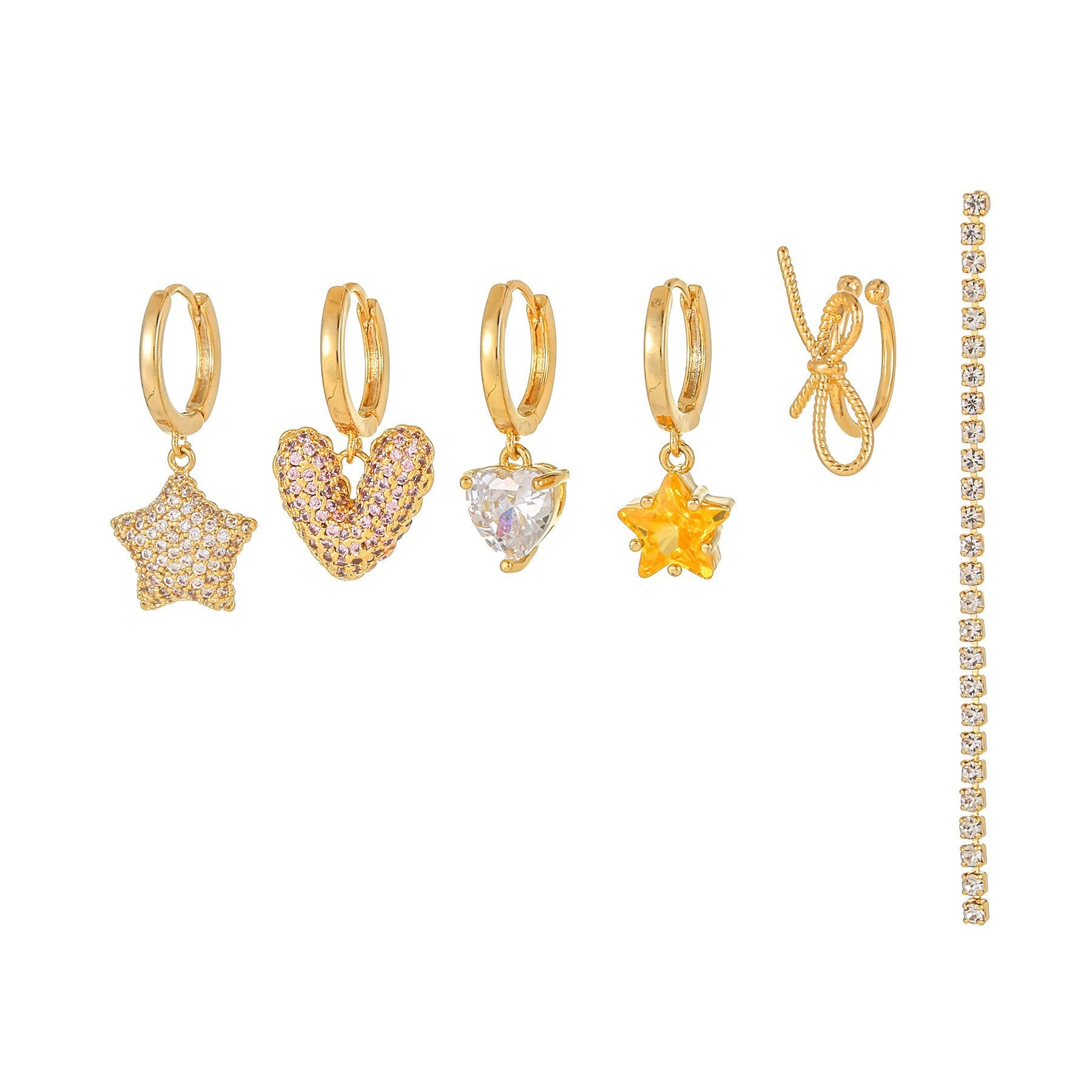 Stylish Gold Plated Moon Penda - DippedShop Wholesale - #7699
