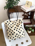 Vintage Polka Dots Reversible Lightweight Shoulder Bag MK2BLW6W10BBG569