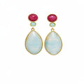 Resin Teardrop Dangle Earrings - DippedShop Wholesale - #2995