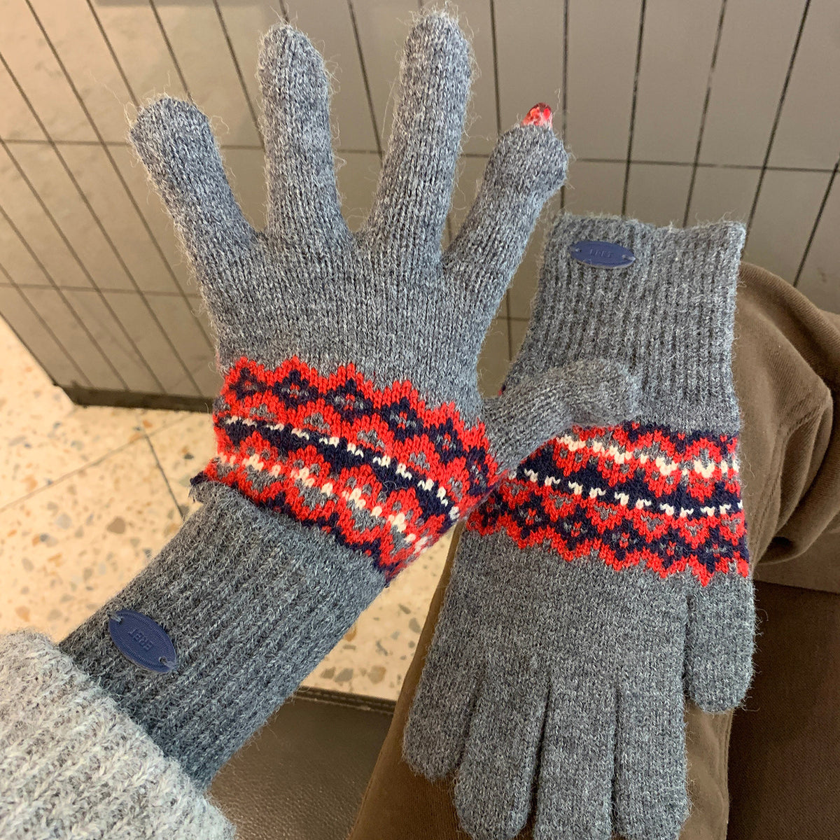 Touchscreen Knit Gloves - DippedShop Wholesale - #0115