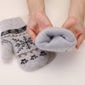Snowflake Knit Mittens - DippedShop Wholesale - #5539