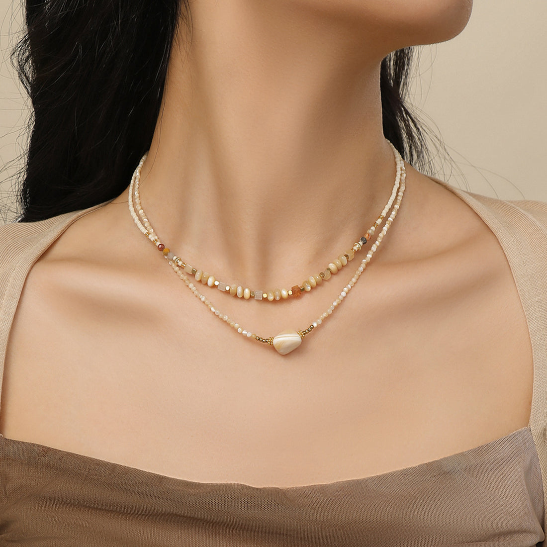 Bohemian Shell Choker Necklace - DippedShop Wholesale - #5299
