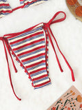 Sexy Striped Bikini Set - DippedShop Wholesale - #3411