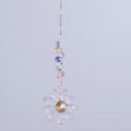 Colorful Crystal Ball Chain Floral Pendant Suncatchers MK2CZAS6H7HLS70