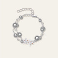 Stylish Double Layered Star Charm Chain Bracelet 6W6JBR348
