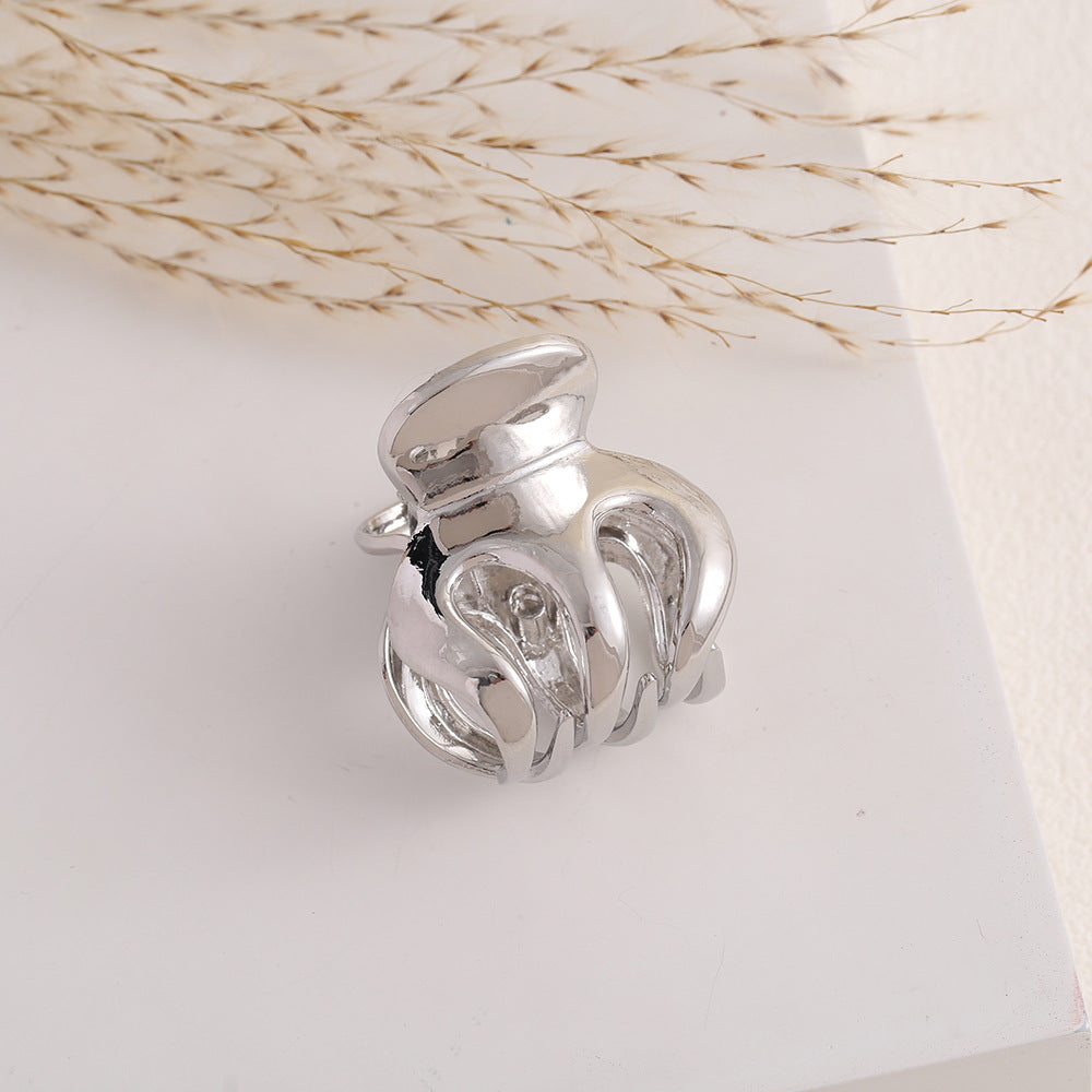 Simple Geometric Gold Plated Mini Hair Claw MK2MBEP6W6HCP380