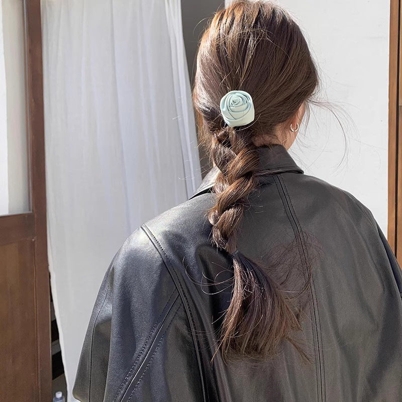 Elegant Flower Ponytail Holder Hair Tie 6W6HSR476