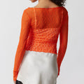 Sexy Floral Lace Cropped Top - DippedShop Wholesale - #4467