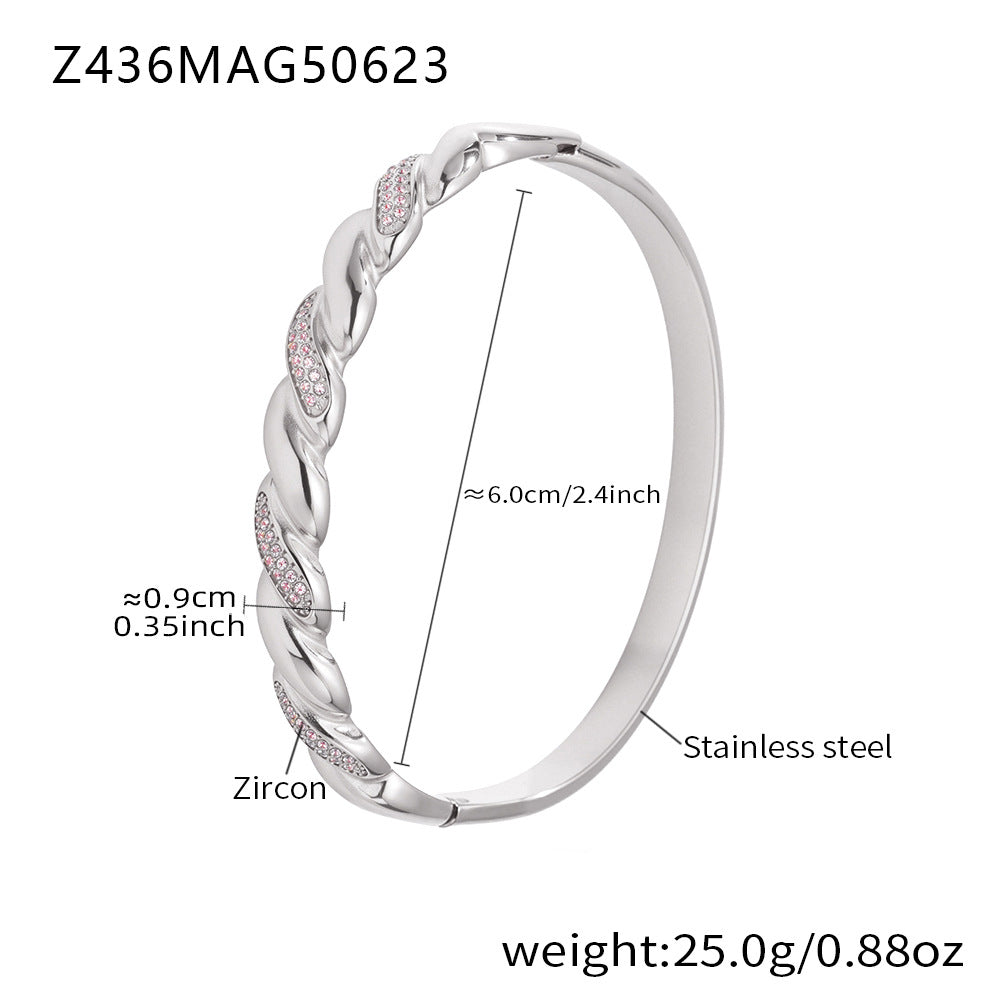 Elegant Cubic Zirconia Geometr - DippedShop Wholesale - #9907