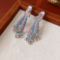 Rhinestone Knot Tassel Drop Earrings 6W6JER764