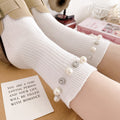 Rhinestone Pearl Socks - DippedShop Wholesale - #2835