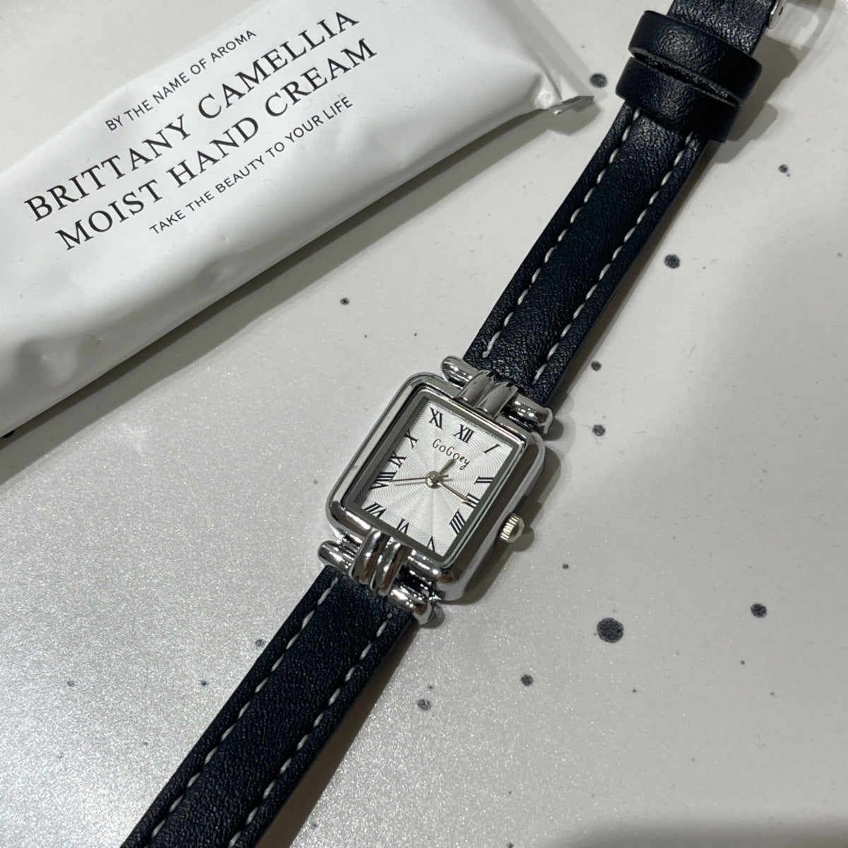 Leather Roman Numeral Watch - DippedShop Wholesale - #4531