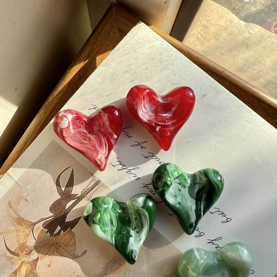 Heart Shape Stud Earrings - DippedShop Wholesale - #5075