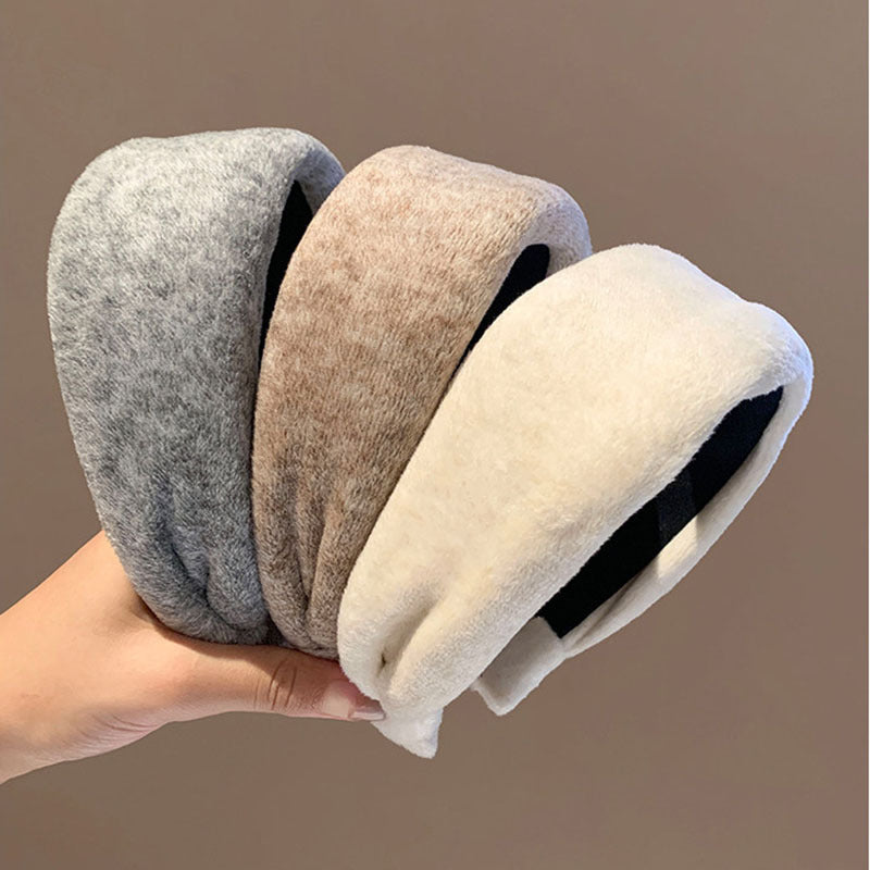 Plush Wide Headband - DippedShop Wholesale - #1475