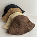 Minimalist Foldable Raffia Hat - DippedShop Wholesale - #1571