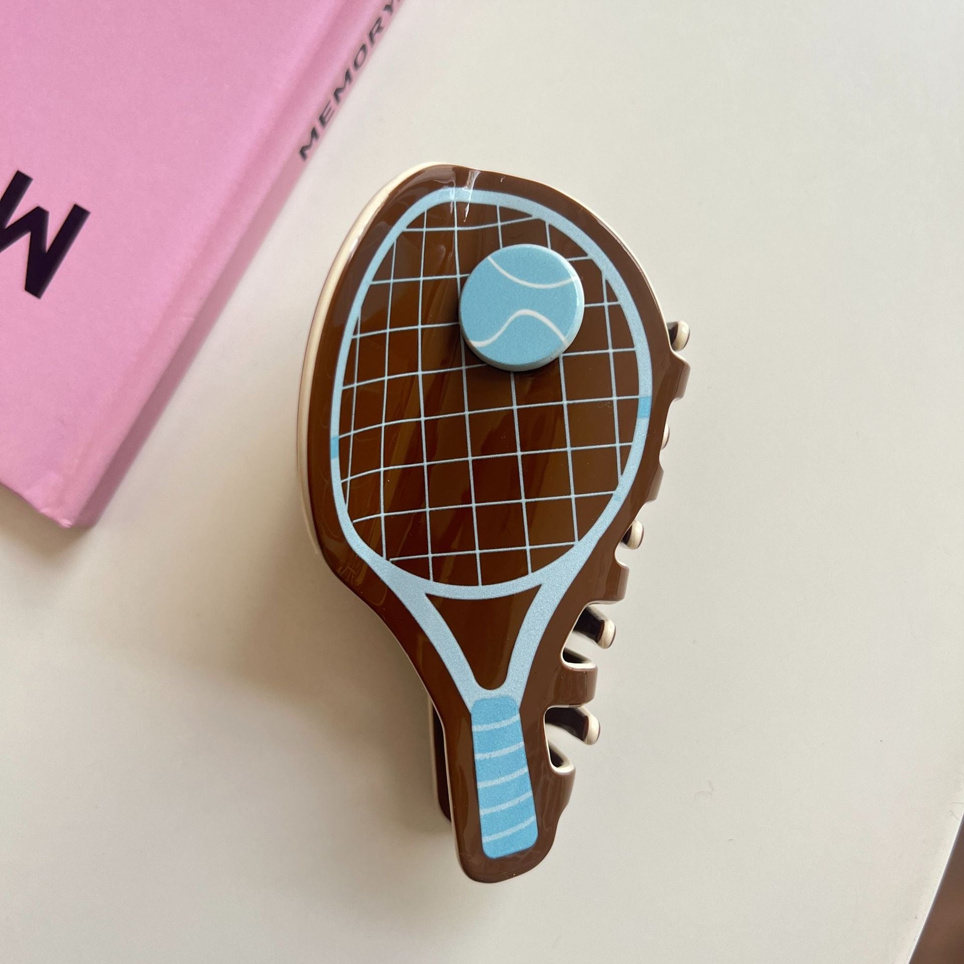 Creative Tennis Racket Acetate Hair Claws 6W6HCP1215