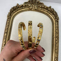 Trendy Gold Plated C-Shaped Open Bracelet 6W6JBR589