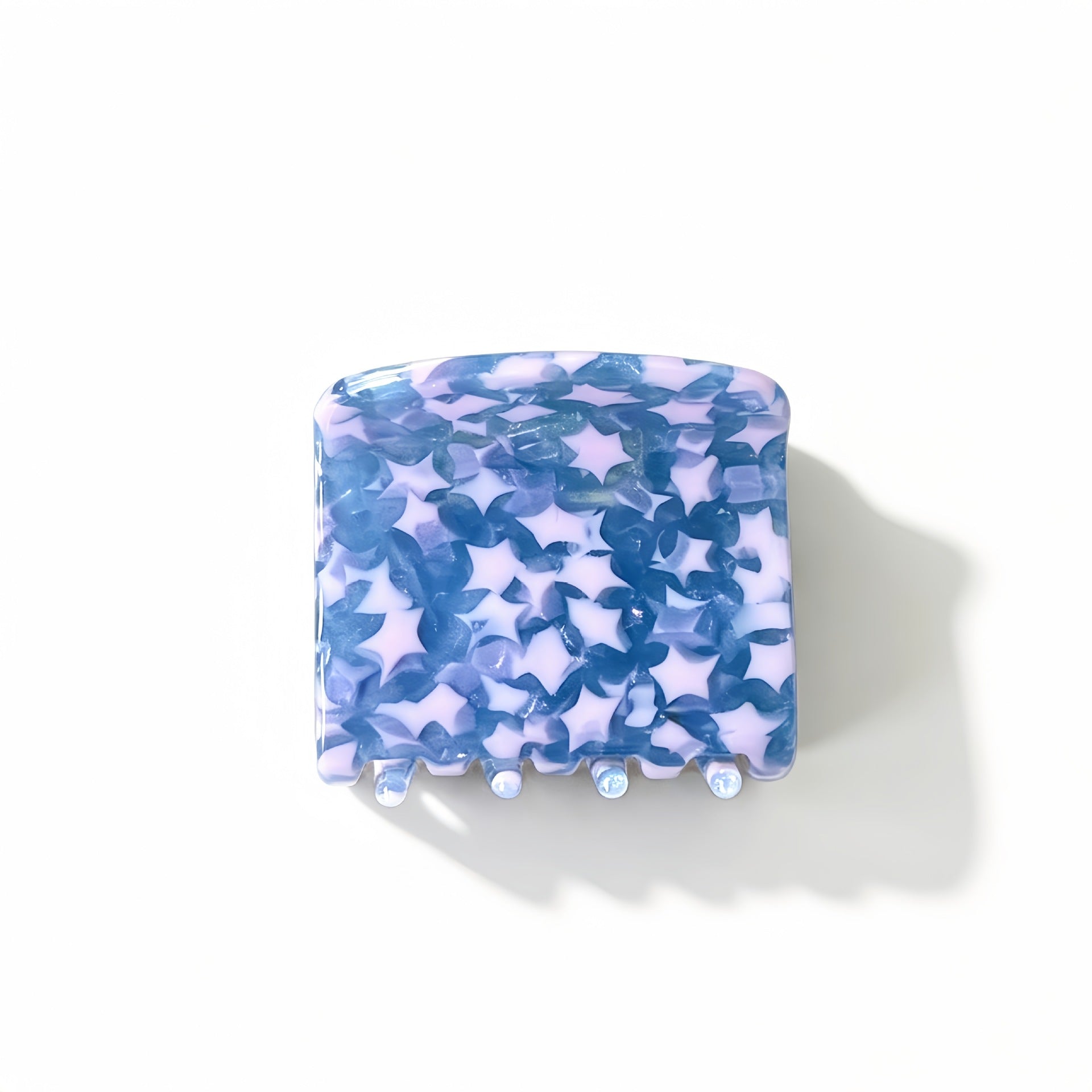 Retro Leopard Star Print Square Hair Clip 8AS6HCP316T