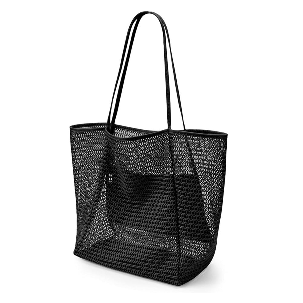 Trendy Hollow Out Mesh Beach Shoulder Bag 8BW6BOB81L