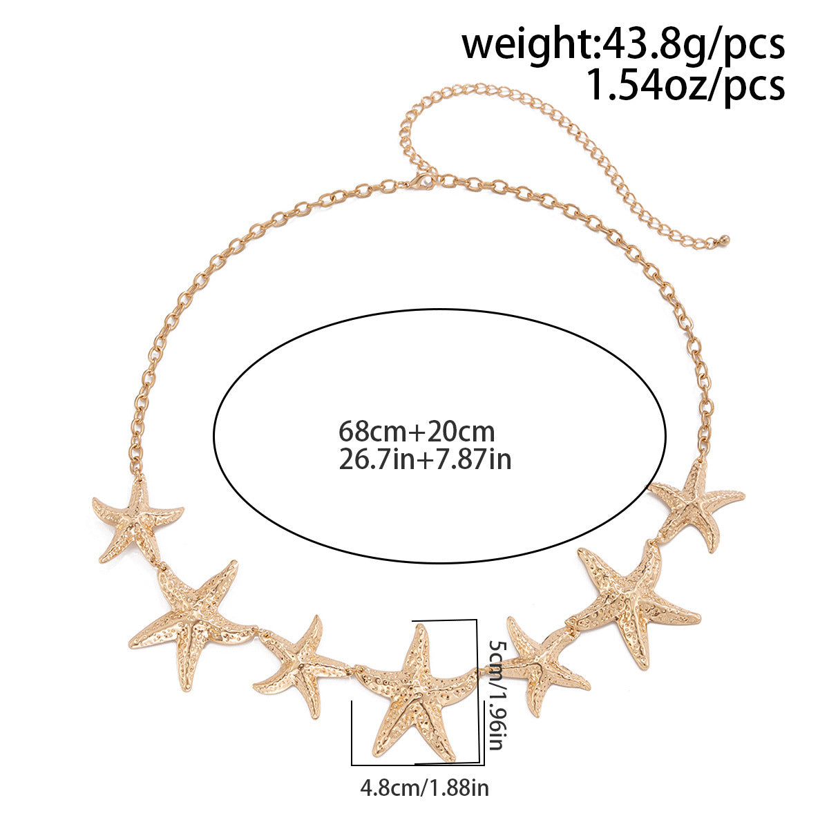 Sexy Gold Plated Starfish Flow - DippedShop Wholesale - #2419