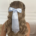 Minimalist Solid Color Satin Bowknot Hair Clips 6W6HCP1228