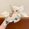 Cherry Lace Hair Scrunchie - DippedShop Wholesale - #5555